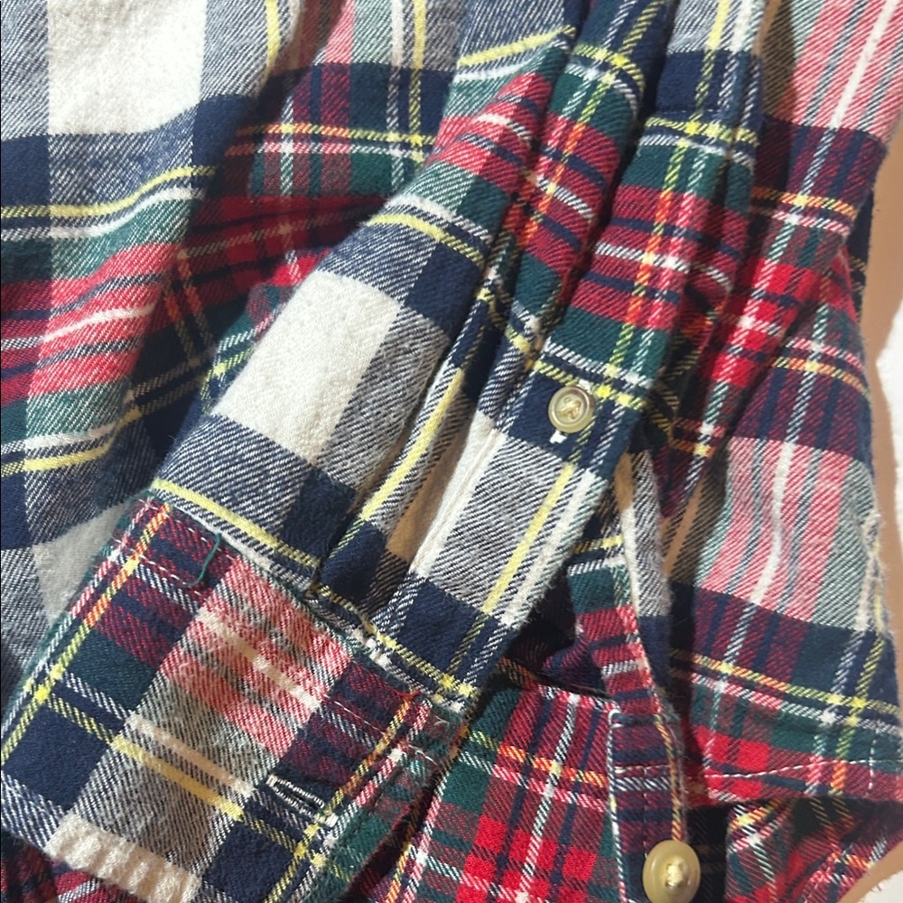 Vineyard Vines Men's Plaid Shirt - Red, Green, Blue - Picture 3 of 4